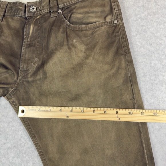Diesel Thavar-A Pants Mens 33x34 Brown Chino Style Stretch Button Fly - Picture 13 of 13